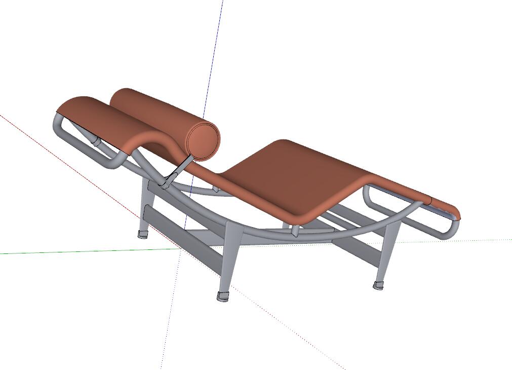 躺椅sketchup模型18-SU建筑景观室内模型