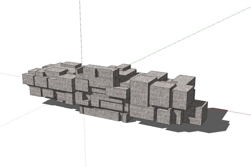 抽象雕塑sketchup模型36-SU建筑景观室内模型