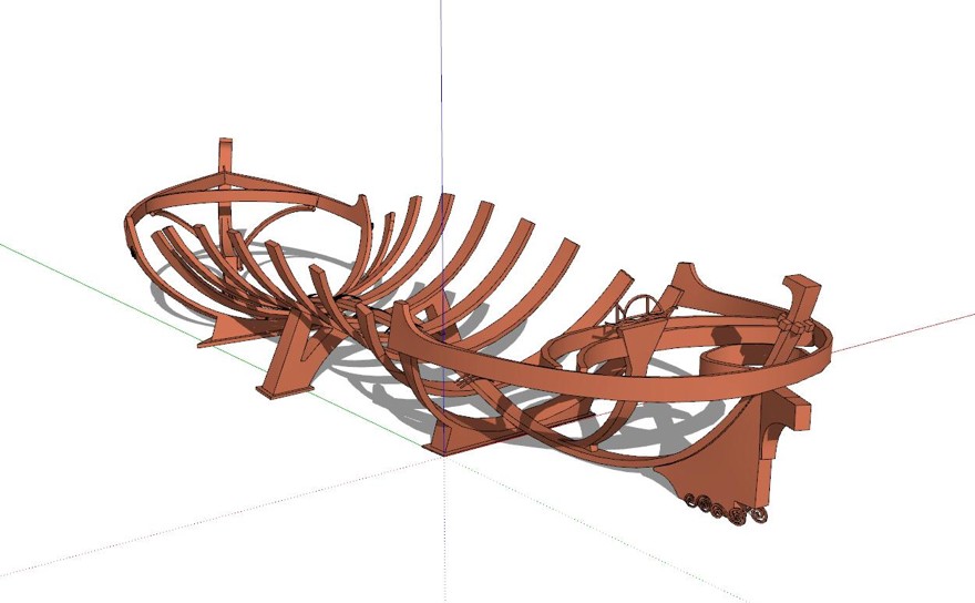 抽象雕塑sketchup模型76-SU建筑景观室内模型