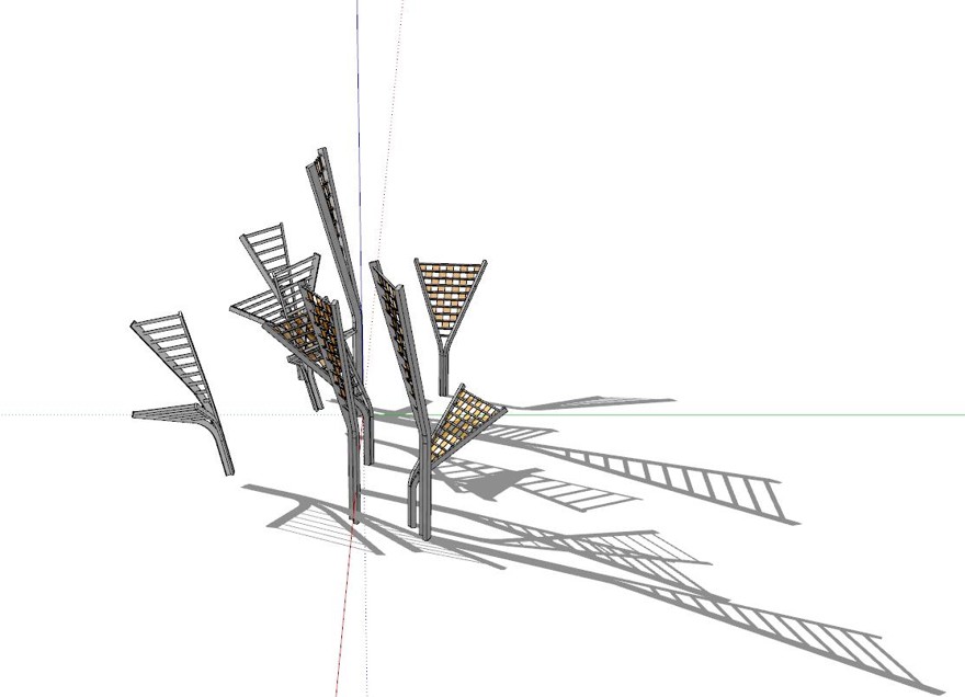 抽象雕塑sketchup模型129-SU建筑景观室内模型