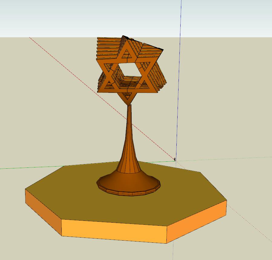 抽象雕塑sketchup模型151-SU建筑景观室内模型