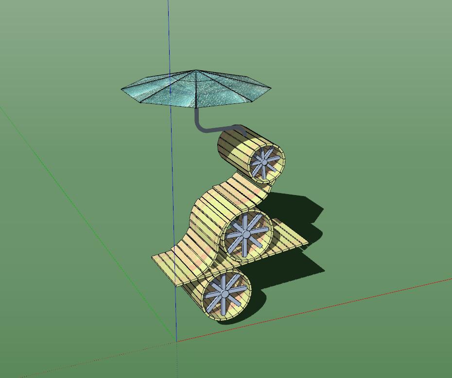 实物雕塑sketchup模型9-SU建筑景观室内模型