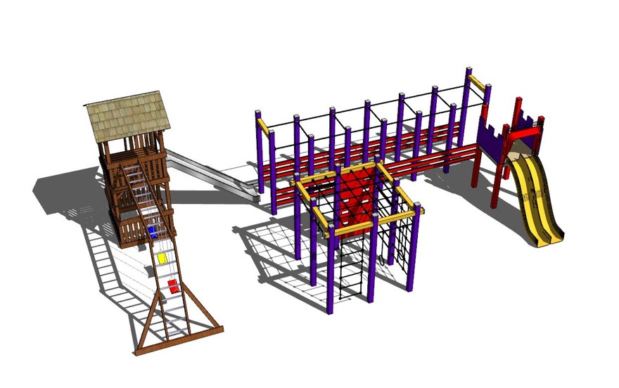 游乐设施sketchup模型4-SU建筑景观室内模型