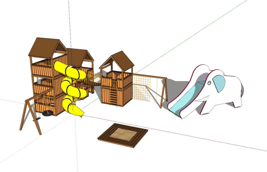 游乐设施sketchup模型13-SU建筑景观室内模型