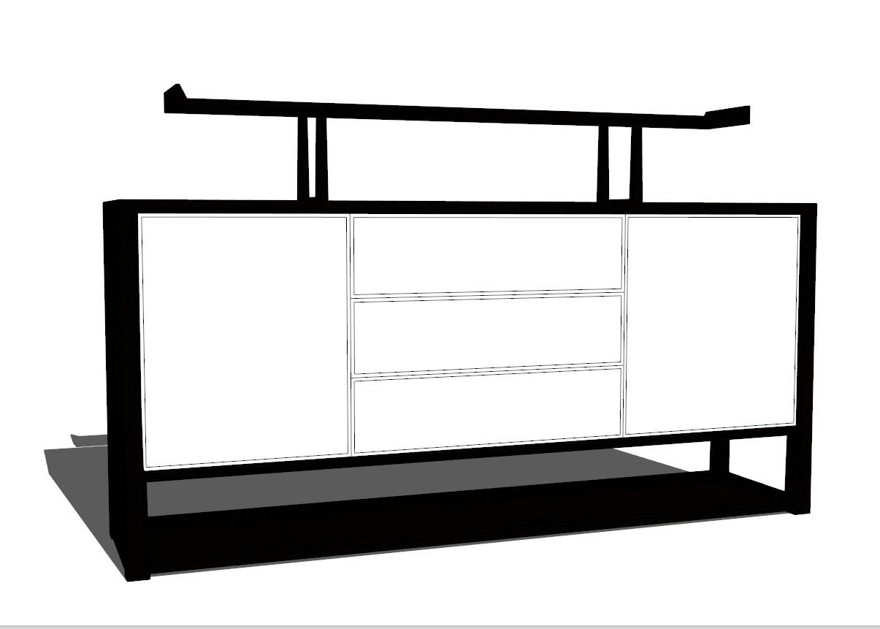 柜子SU模型一sketchup模型1-SU建筑景观室内模型