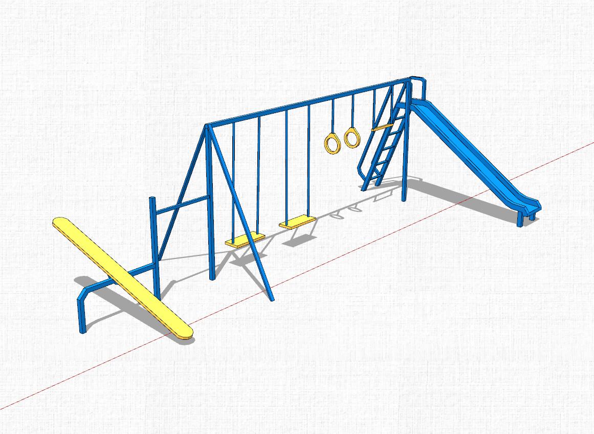 运动健身sketchup模型28-SU建筑景观室内模型