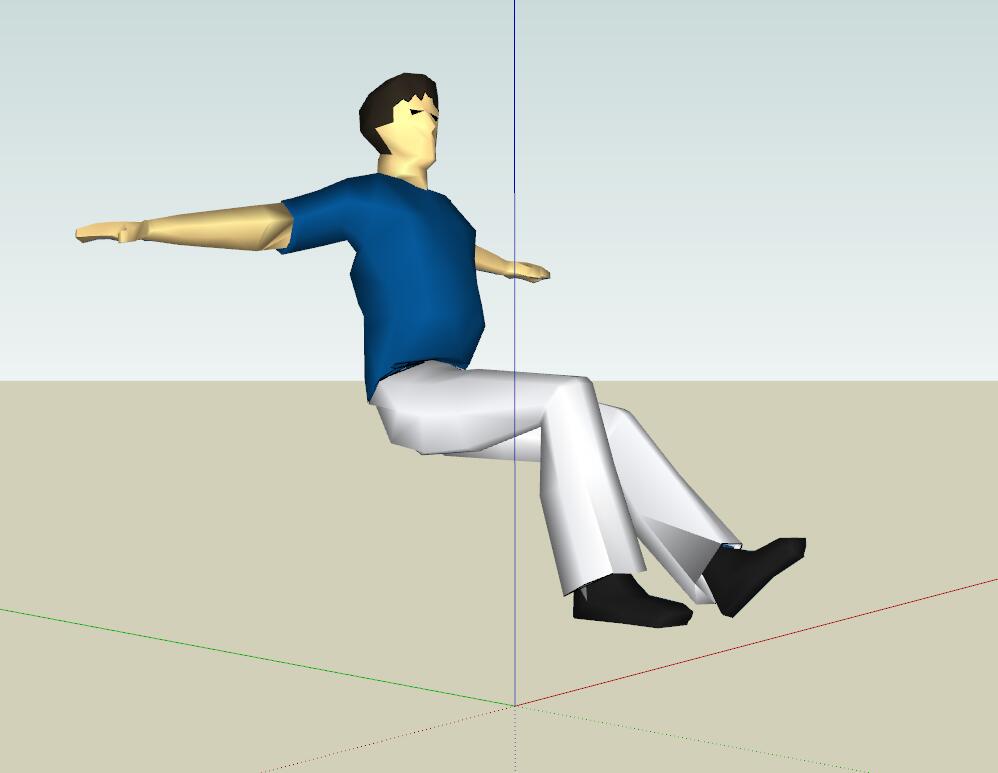 3D人物SU模型sketchup模型26-SU建筑景观室内模型