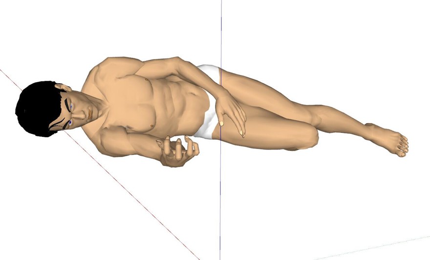 3D人物SU模型sketchup模型118-SU建筑景观室内模型