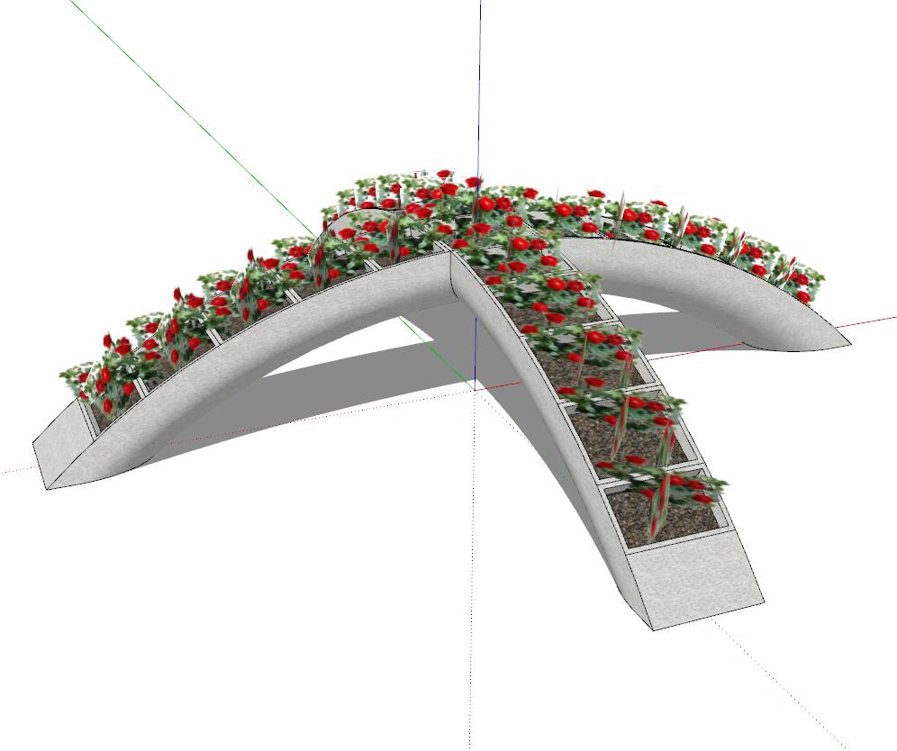 异形树池sketchup模型14-SU建筑景观室内模型