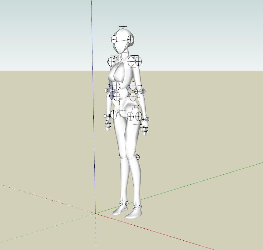 卡通人物sketchup模型15-SU建筑景观室内模型