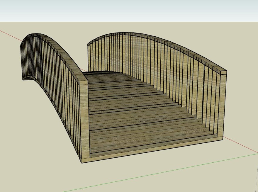 木桥sketchup模型14-SU建筑景观室内模型