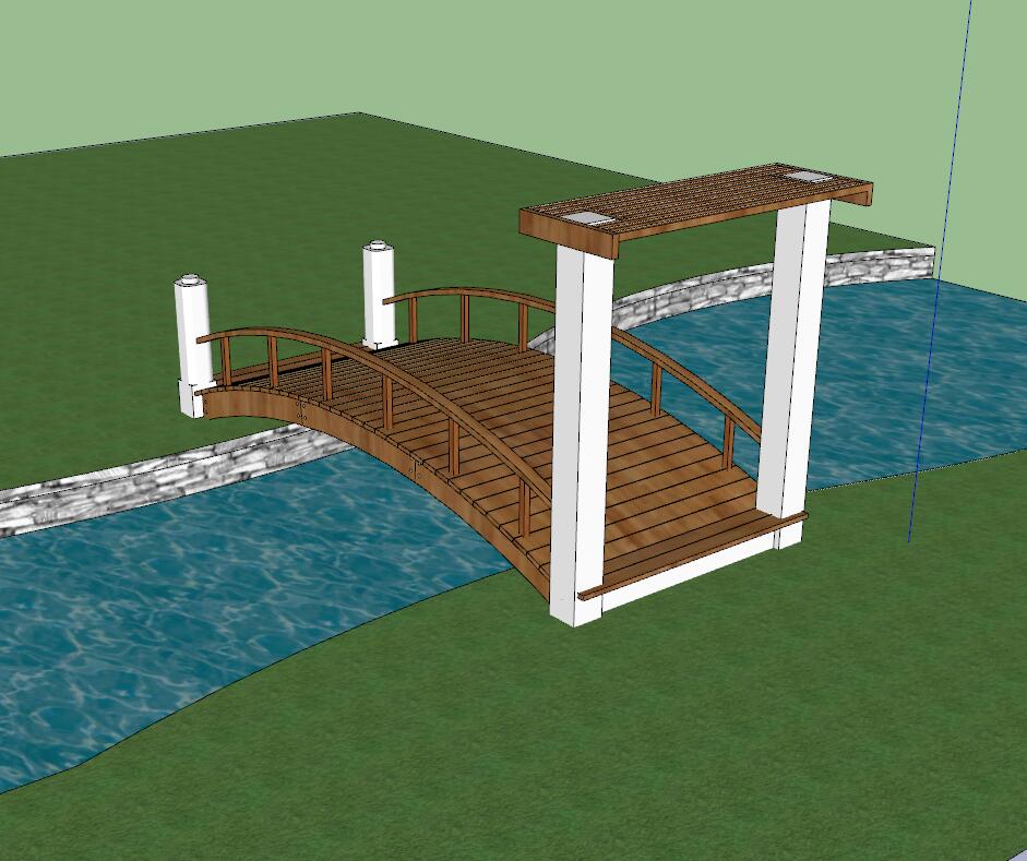 木桥sketchup模型29-SU建筑景观室内模型