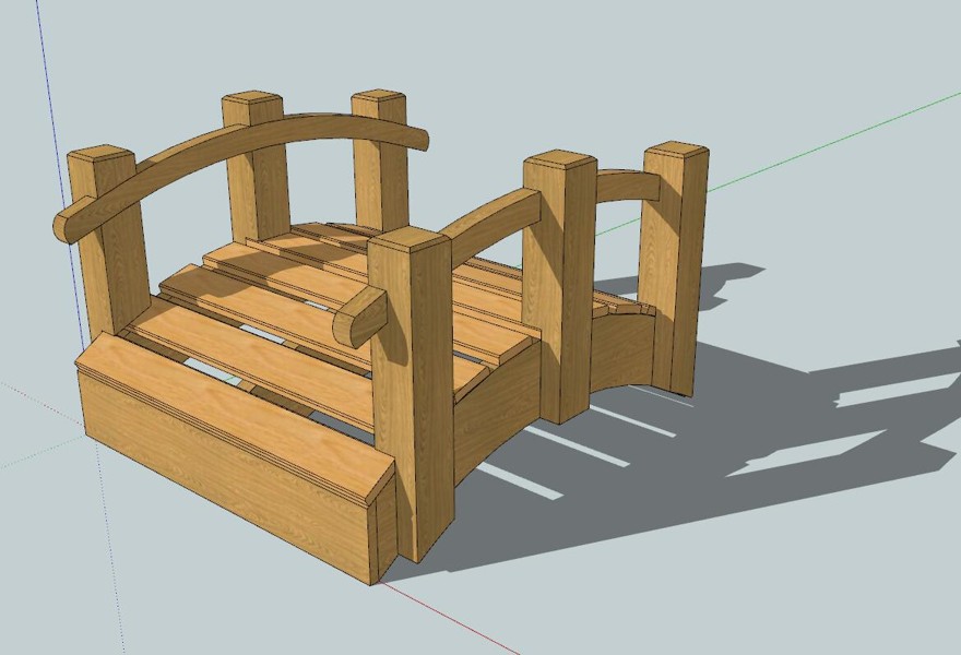 木桥sketchup模型42-SU建筑景观室内模型