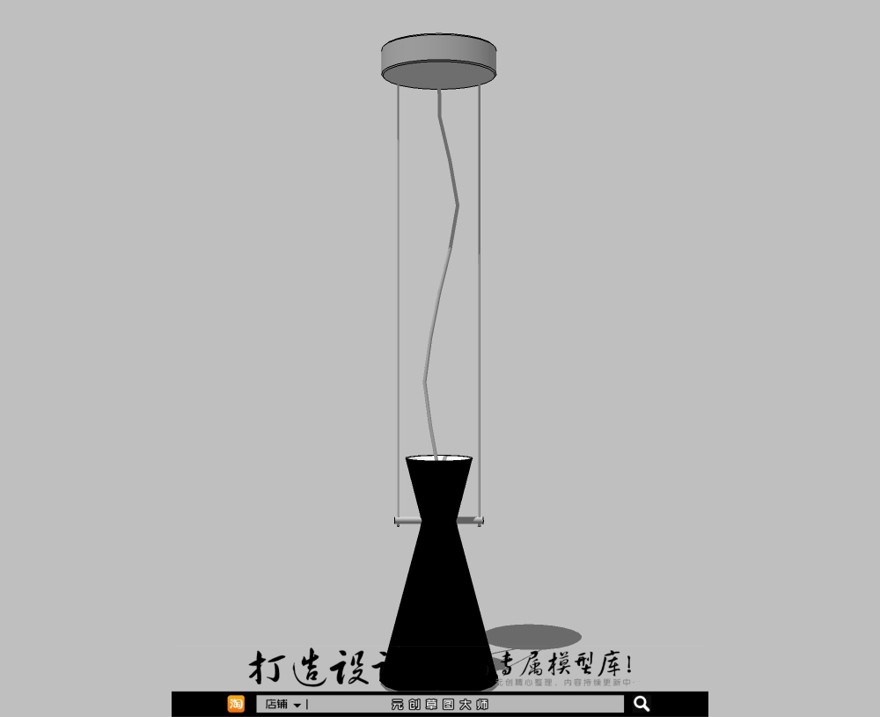 轻奢专辑－天花灯9-SU建筑景观室内模型