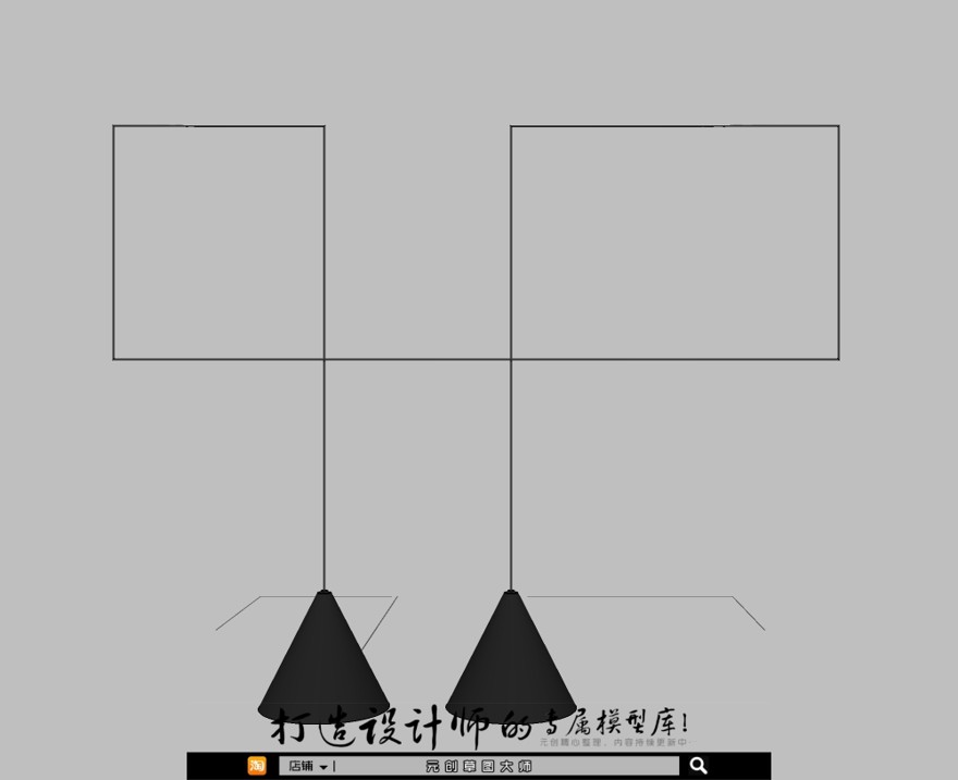 轻奢专辑－天花灯168-SU建筑景观室内模型