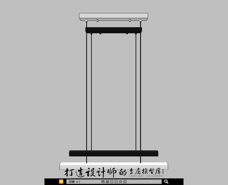 轻奢专辑－天花灯184-SU建筑景观室内模型