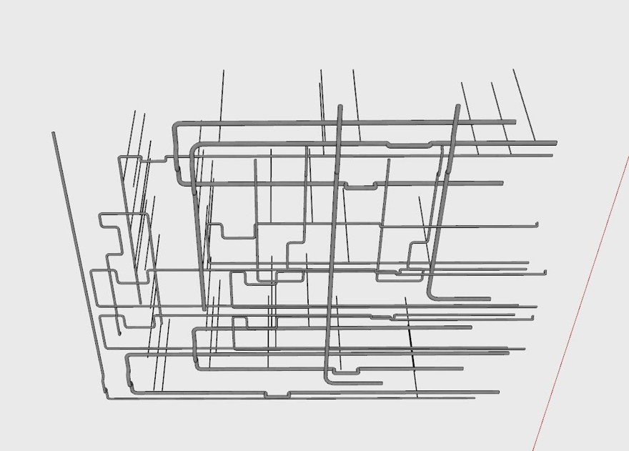 通风管道sketchup模型8-SU建筑景观室内模型