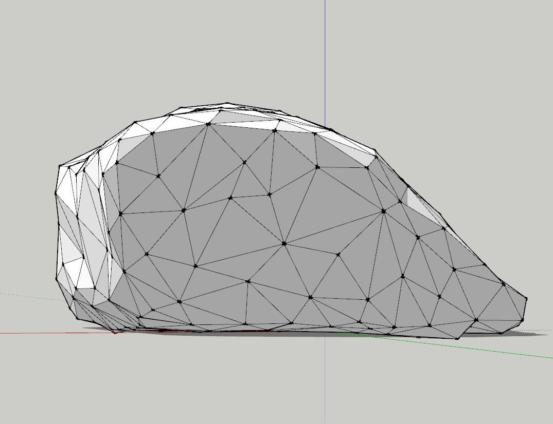 石头独石sketchup模型24-SU建筑景观室内模型