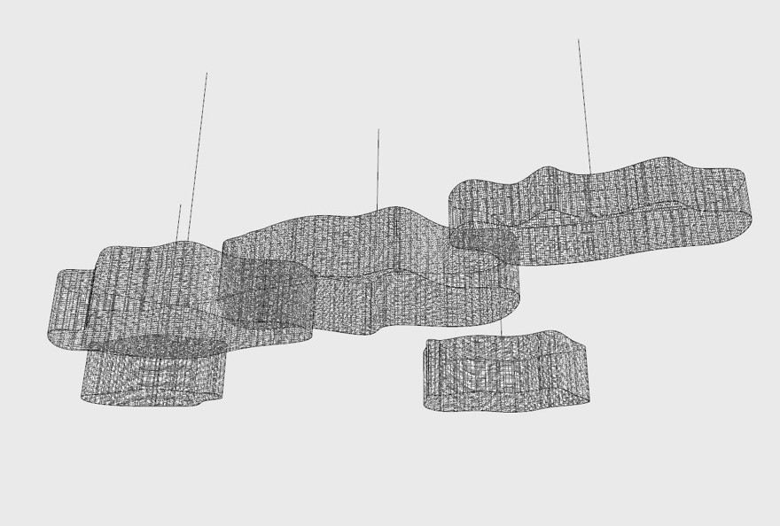 异形艺术吊灯sketchup模型4-SU建筑景观室内模型