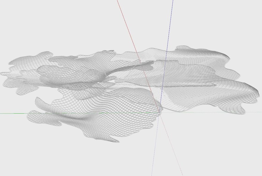 异形艺术吊灯sketchup模型13-SU建筑景观室内模型