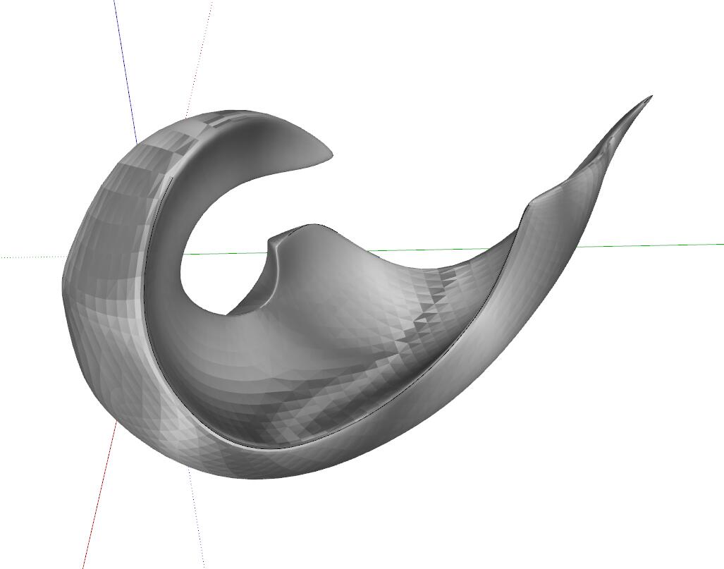 现代风抽象雕塑SU模型sketchup模型34-SU建筑景观室内模型