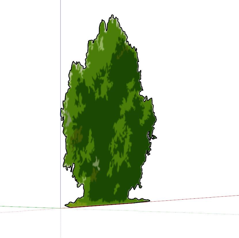 手绘树SU模型sketchup模型26-SU建筑景观室内模型