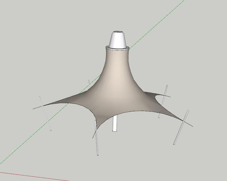 CanopyTensileStructure-SU建筑景观室内模型