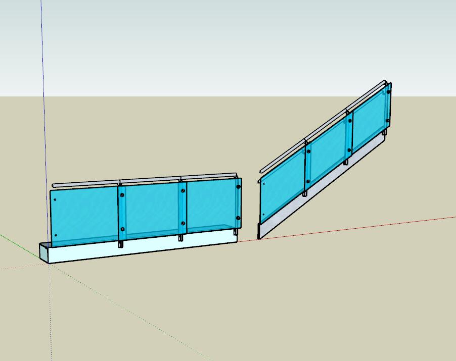 栏杆SU模型sketchup模型7-SU建筑景观室内模型