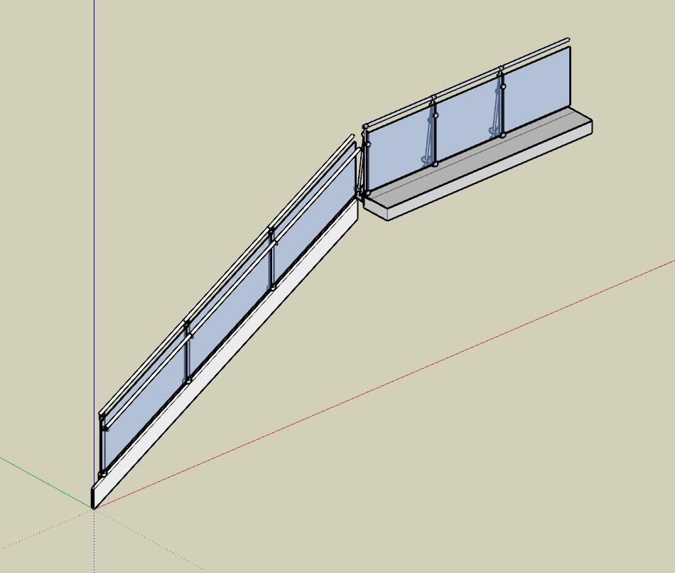 栏杆SU模型sketchup模型10-SU建筑景观室内模型