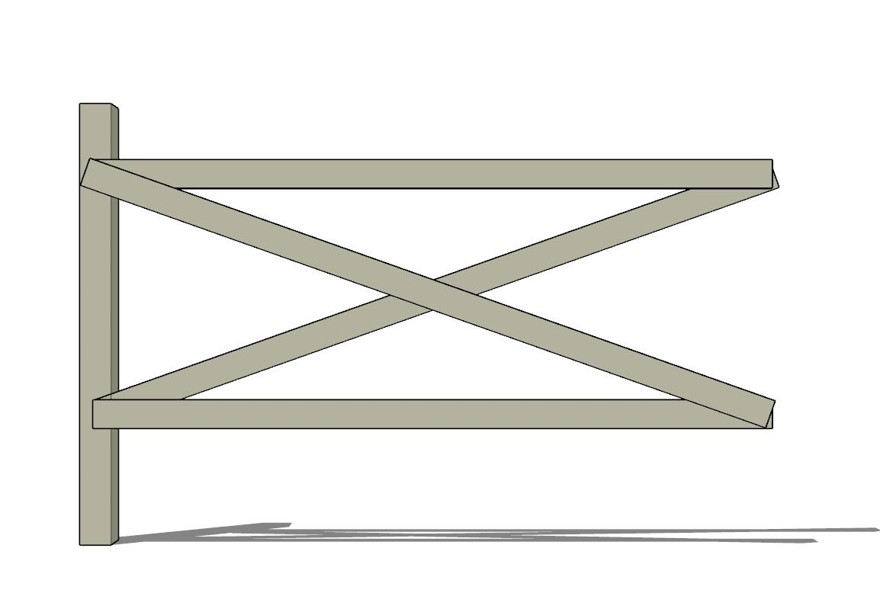 栏杆围栏SU模型sketchup模型31-SU建筑景观室内模型