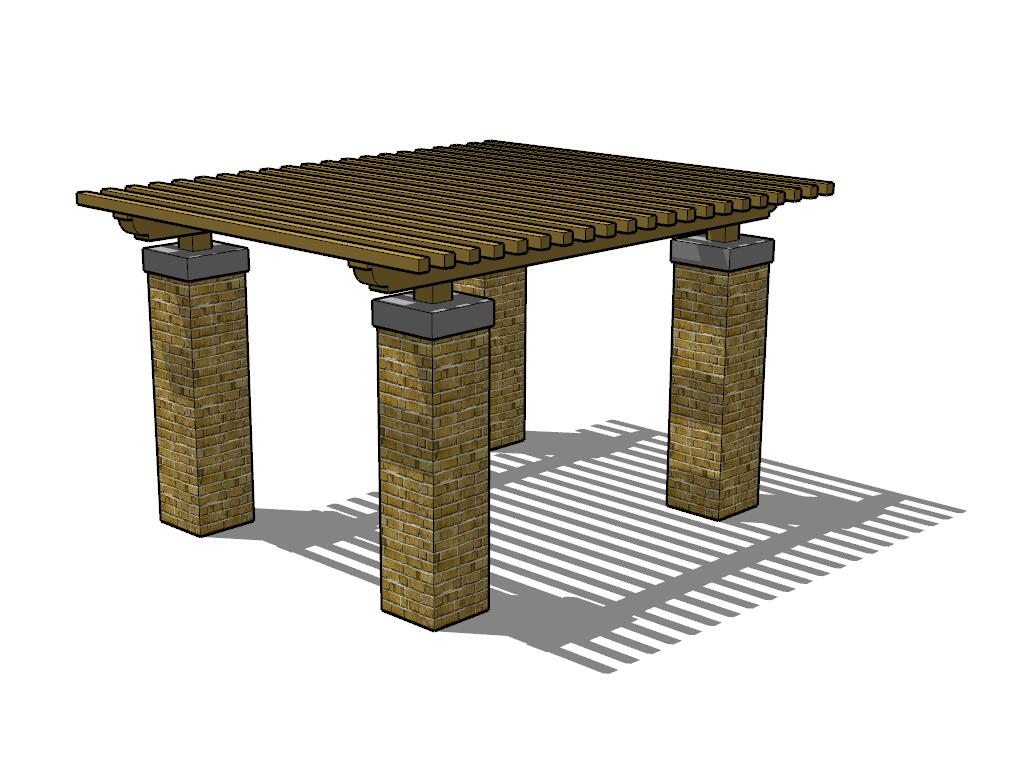 栏杆围栏SU模型sketchup模型47-SU建筑景观室内模型