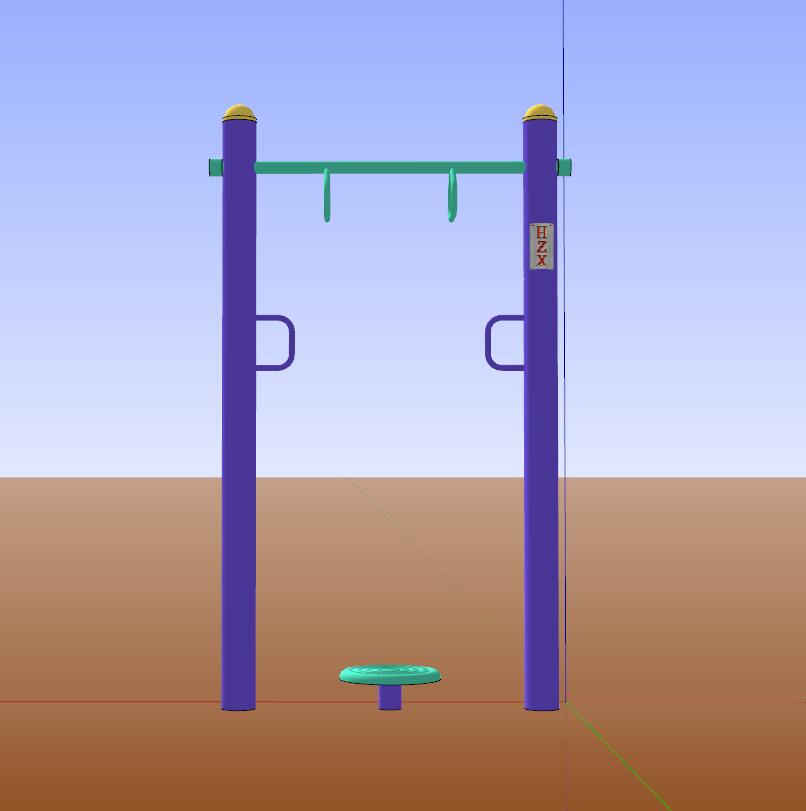 拧腰-SU建筑景观室内模型