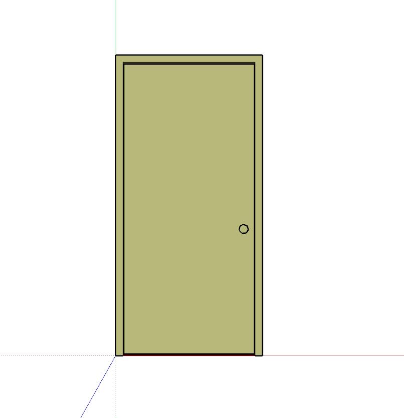 门SU模型sketchup模型12-SU建筑景观室内模型