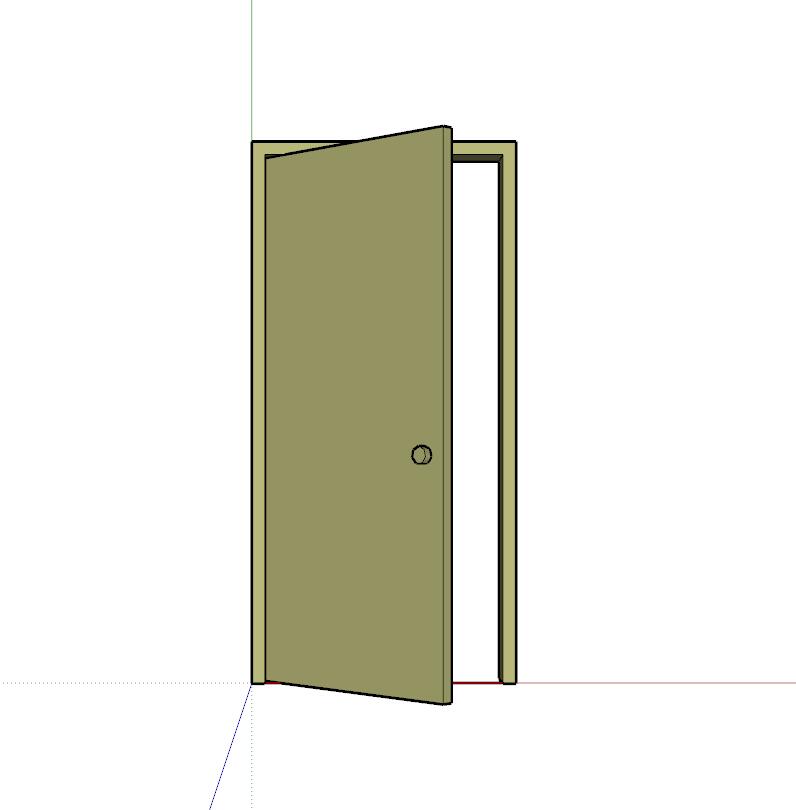 门SU模型sketchup模型14-SU建筑景观室内模型