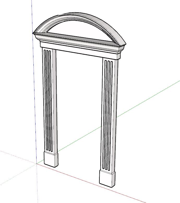 门SU模型sketchup模型30-SU建筑景观室内模型