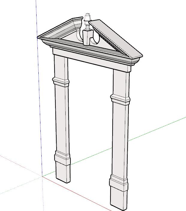 门SU模型sketchup模型37-SU建筑景观室内模型