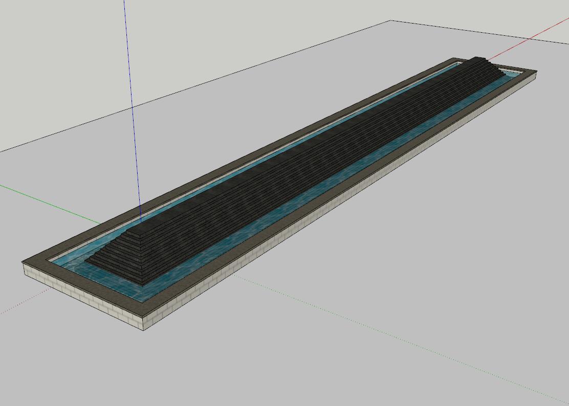 水池-SU建筑景观室内模型