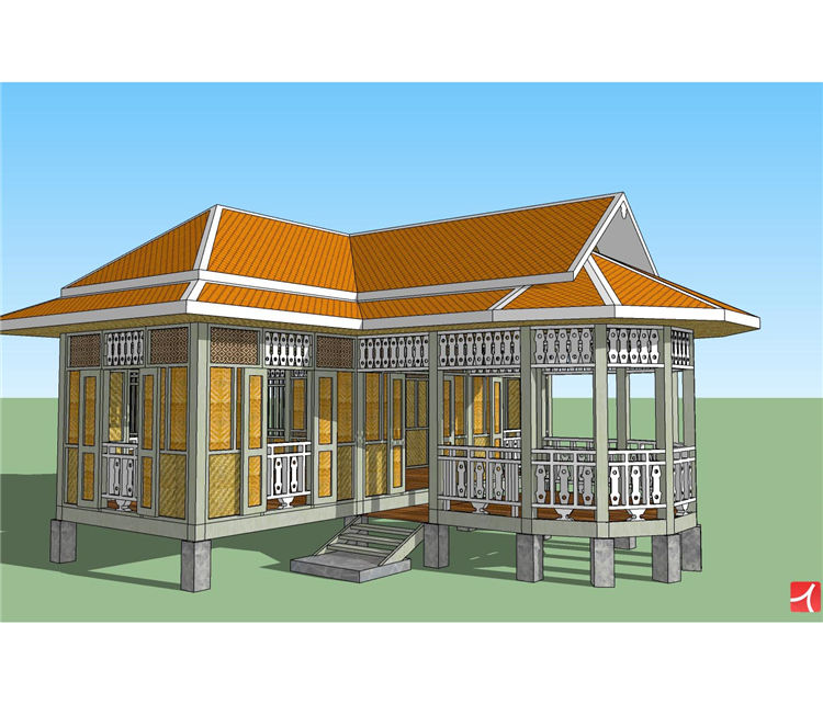 凉亭SU模型sketchup模型50-SU建筑景观室内模型