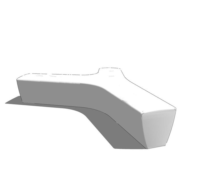 曲线座椅及种植池座椅sketchup模型19-SU建筑景观室内模型