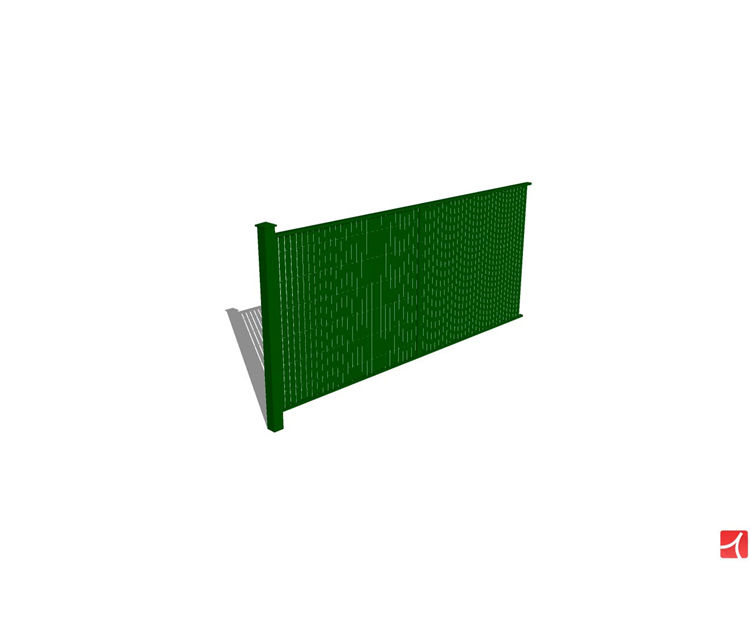 铁栅栏围栏sketchup模型23-SU建筑景观室内模型