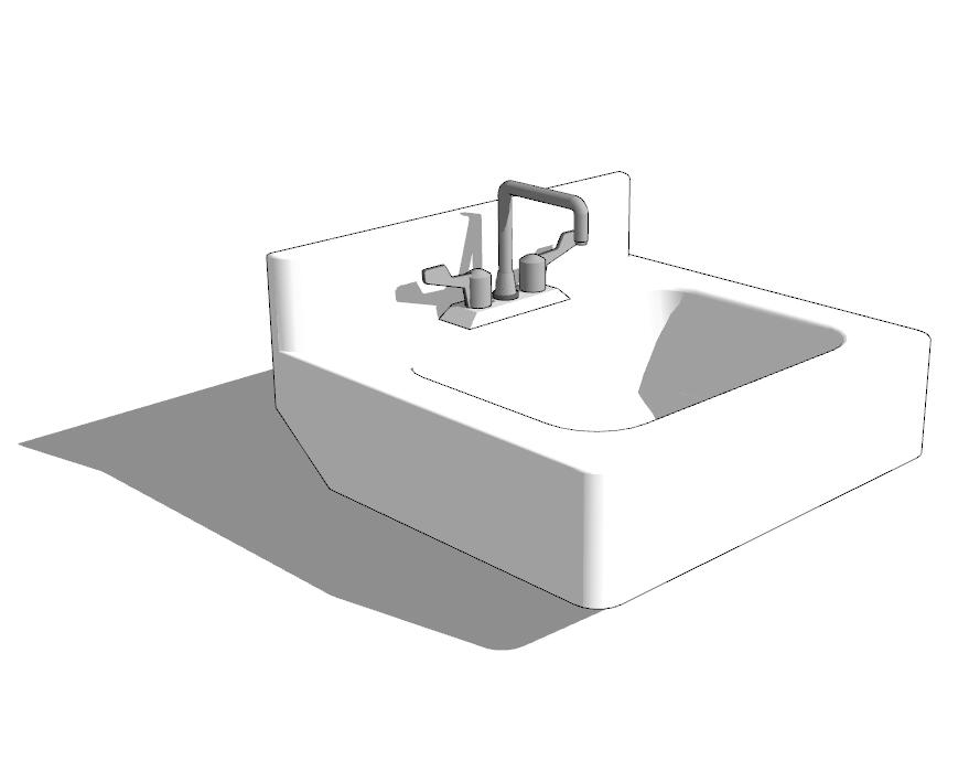 卫浴SU模型sketchup模型136-SU建筑景观室内模型