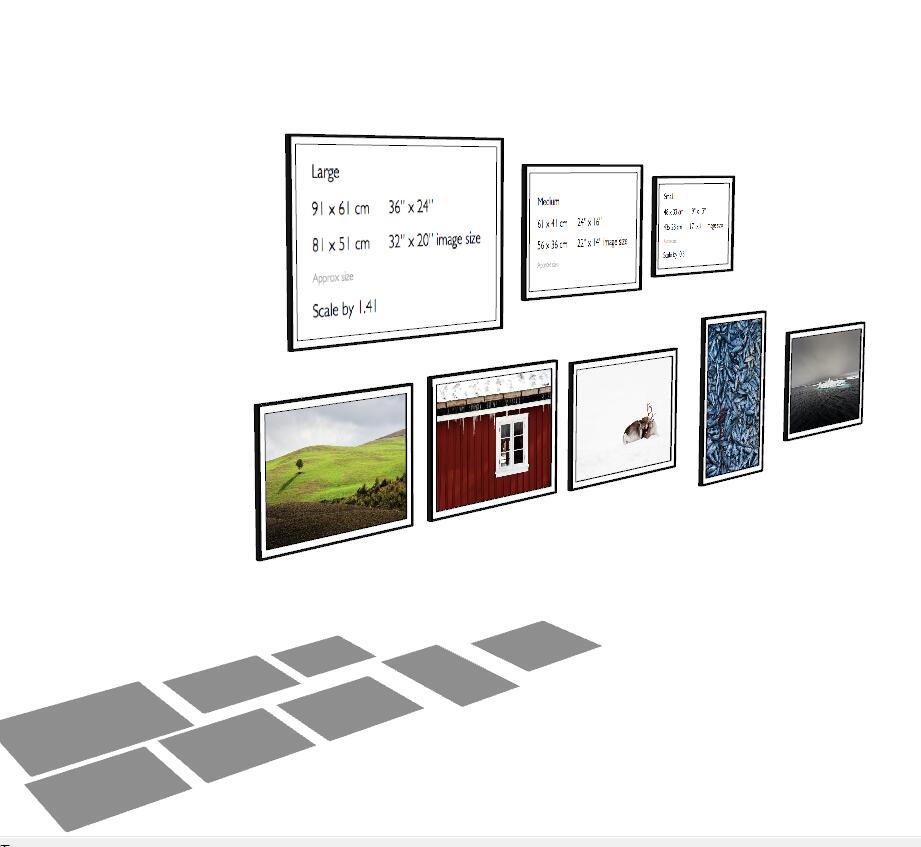 装饰画饰品SU模型sketchup模型10-SU建筑景观室内模型