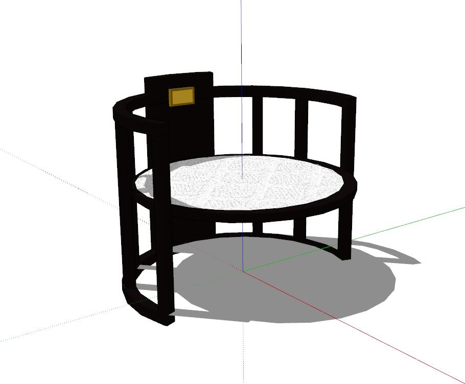 新中式风格家具SU模型sketchup模型5-SU建筑景观室内模型