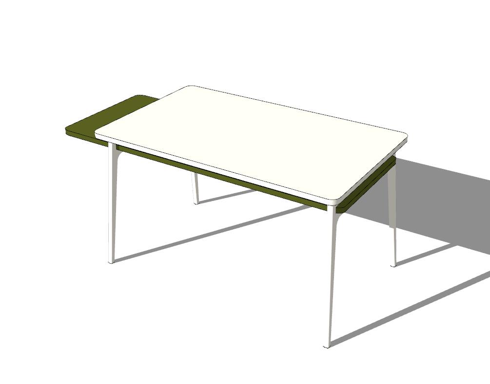 书桌SU模型sketchup模型16-SU建筑景观室内模型