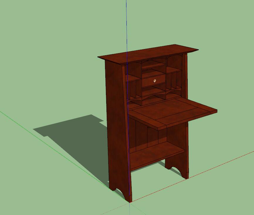 中式家具SU模型sketchup模型39-SU建筑景观室内模型