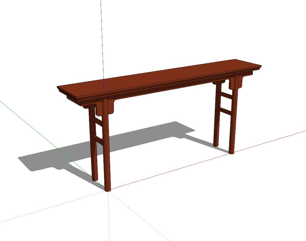 新中式风格家具SU模型sketchup模型27-SU建筑景观室内模型