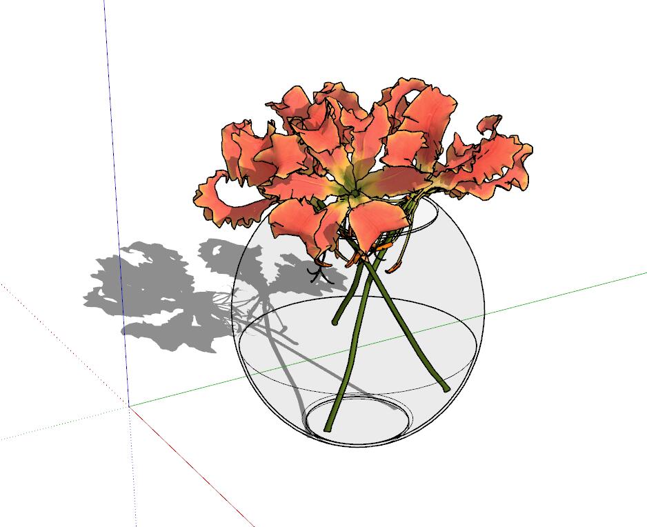 装饰品更新SU模型sketchup模型74-SU建筑景观室内模型