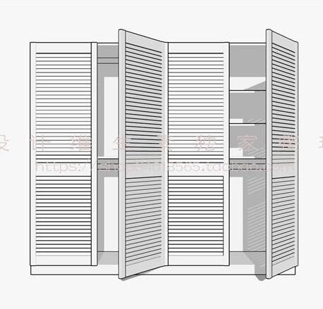 衣柜SU模型sketchup模型44-SU建筑景观室内模型