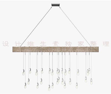 吊灯SU模型sketchup模型86-SU建筑景观室内模型