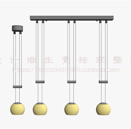 吊灯SU模型sketchup模型241-SU建筑景观室内模型